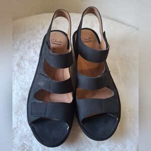 Clarks Women's Black Sandals